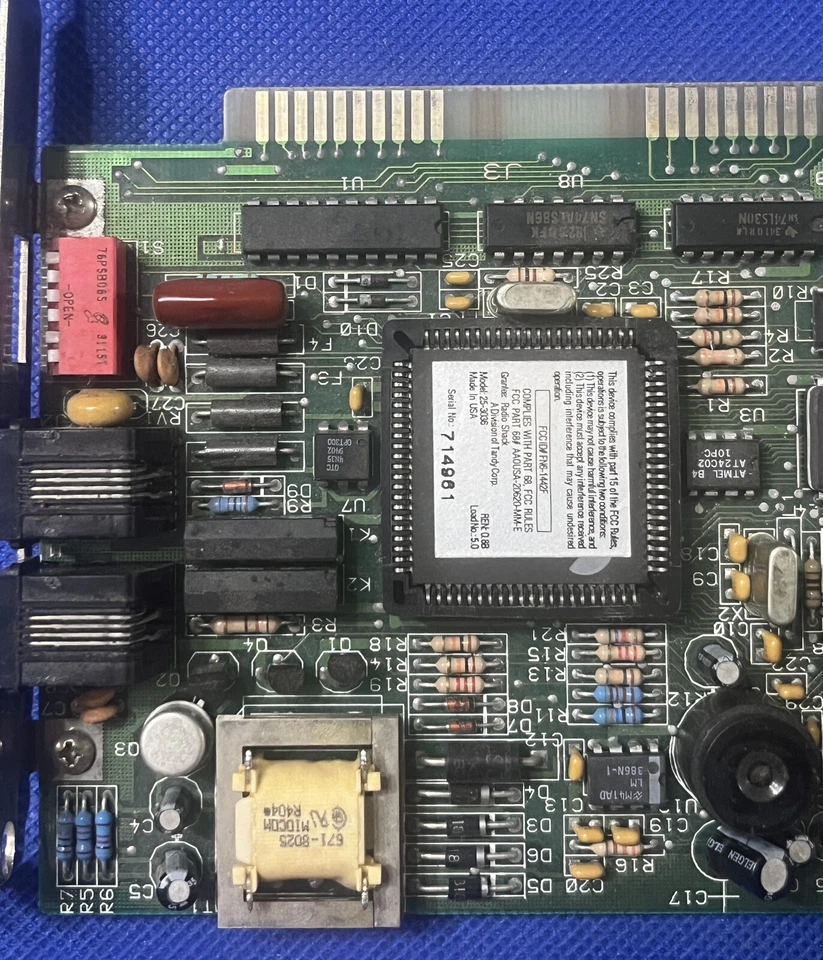 Vintage Zoom Internal Fax Modem 14.4 Rockwell RC144DPi R6645-20 Chipset - Image 3 of 4