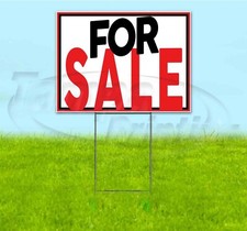 FOR SALE 18x24 Yard Sign WITH STAKE Corrugated Bandit USA BUSINESS