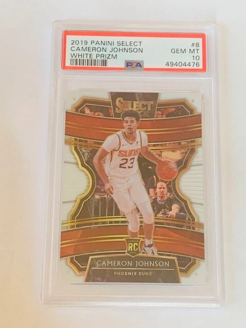 Cameron Johnson PSA 10 Rookie RC 2019 Select White Prizm /149 Suns #8 insert - Image 2 of 4