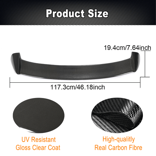 Alerón de techo de carbono alerón trasero labio parte trasera para BMW Serie 1 F20 120i 125i 12-18 - Imagen 8 de 13