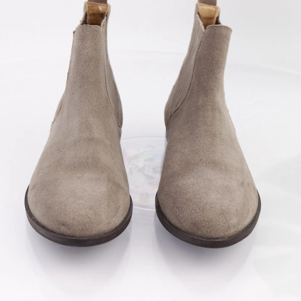 Jack Rogers Mujer Bota Pippa Talla 9 Gris Gamuza Chelsea Botín Boho Chic Cómodo Foto 3 de 4