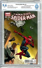 Amazing Spider-Man Vol 3 #1 CBCS 9.6 NM+ White Pgs Jerome Opena Retail Incentive
