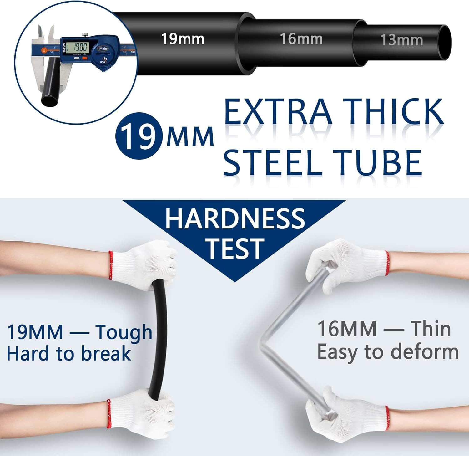 Portable Closet, 61-Inch Portable Wardrobe w/ 3 Hanging Rods & 6 Storage Shelves