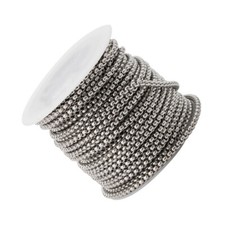 10m/Roll Stainless Steel Metal Strings Box Chains with Spool 2.5mm 3mm Findings