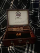Front Porch CIRCA Shut-the-Box Dice PUB Game 2014 Wooden Travel Box