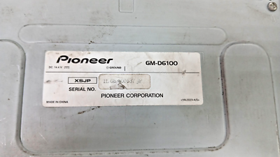 Pioneer Carrozzeria Power Amplifier GM-D6100 Maximum output 150W