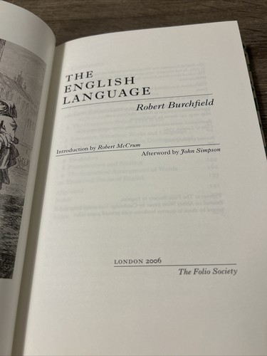 Die englische Sprache von Robert Burchfield Folio Society LtdEd Zweite 2007 - Bild 3 von 4