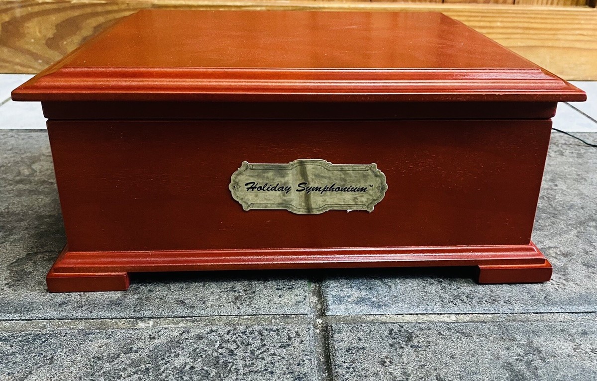 Mr. Christmas Holiday Symphonium Music Box Wooden rare READ Mr. Christmas Holiday Symphonium Music Box Wooden rare READ