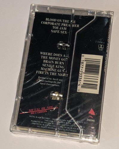 ANVIL Pound For Pound 1988 Cassette Tape SEALED Heavy METAL BLADE - Picture 2 of 6