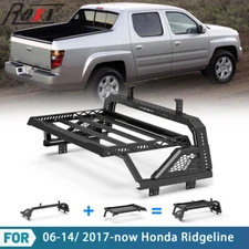 Roll Sport Bar Chase Rack Bed Bar For 2017-2025 Honda Ridgeline Black Steel