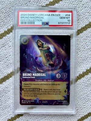 PSA 10 D23 Disney Lorcana Exclusive Expo Collectors Box Full Set