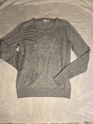 Gap Womens Snowflake Sweater Size Small 
