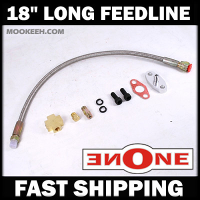 MOOKEEH 18'' Turbo Oil Feed Line Kit BMW E30 E36 E46 325I 328I