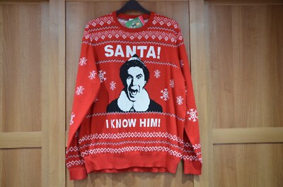 Knitted Christmas Omg Santa Sweater Will Ferrell Santa I Know Him