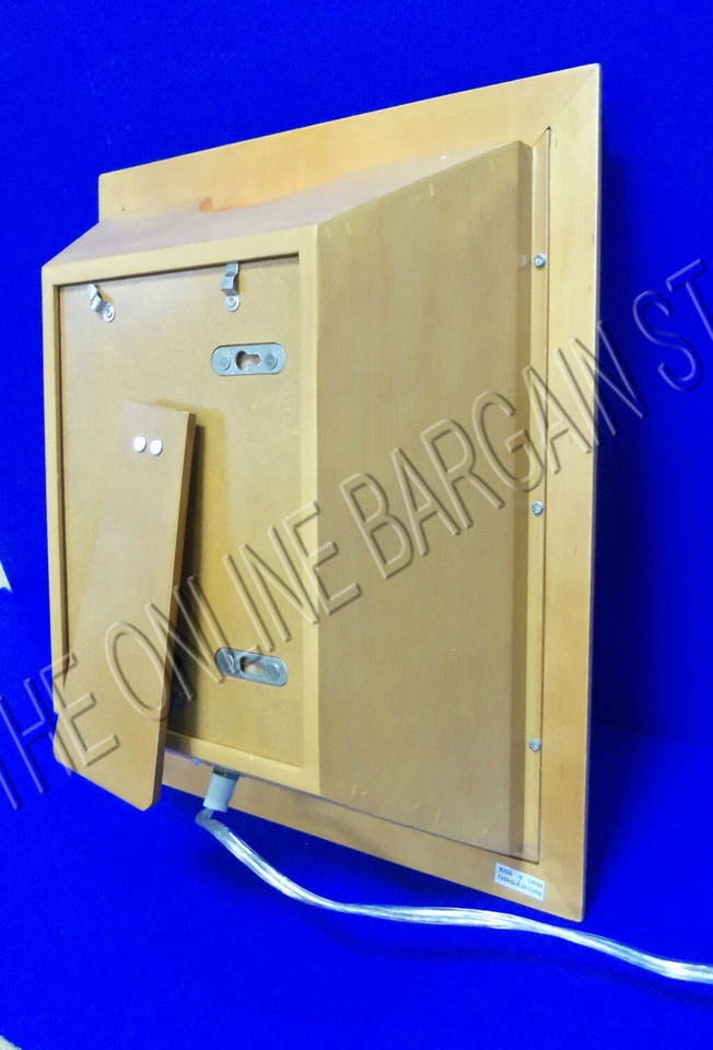 Pottery Barn Kids Hudson Light Up Picture Photo Frame wedding Baby 8.5x11 Honey  - Image 4 of 4