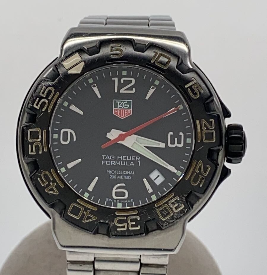 希少 TAG HEUER 200 FORMULA 1 BLACK腕時計 Tag Heuer WAC1110-0 41mm Formula 1 Professional 200M Black