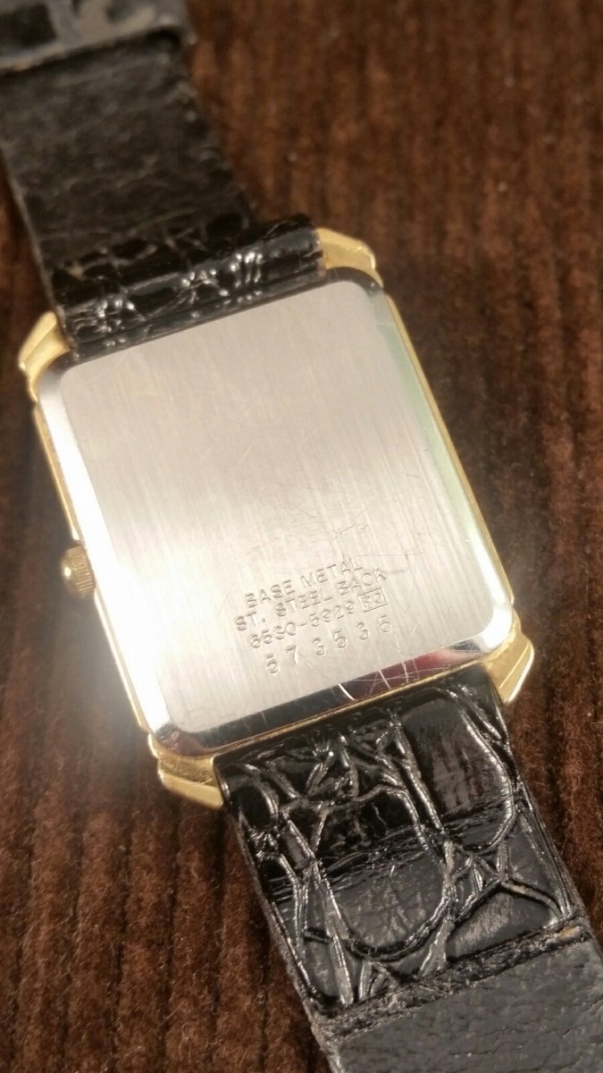 Vintage 1985 SEIKO QUARTZ 6530-5929 5 Jewel Men's Dress