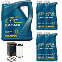 MotoröL Set Mannol 20W-50 API SN/CH-4 9 Liter + ÖLfilter FüR Mercedes M-Klasse