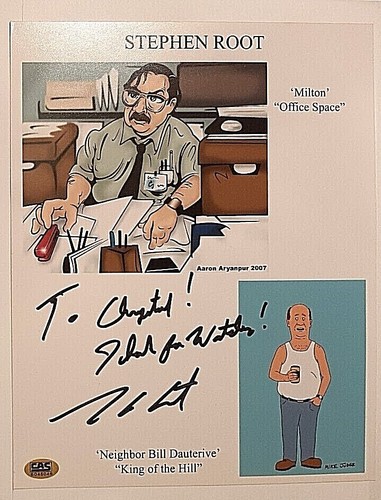 Stephen Root *--8x10 Hand-Signed Autograph--w/COA CAS Certified King of the Hill