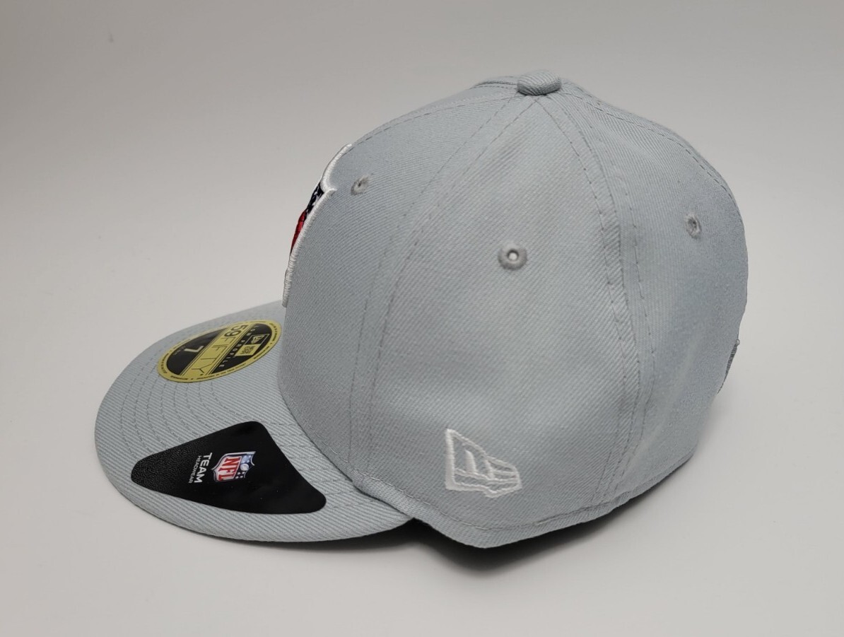 NFL Football New Era 59FIFTY Low Profile Gray Snow Fitted Hat Sz Cap Rob  Lowe