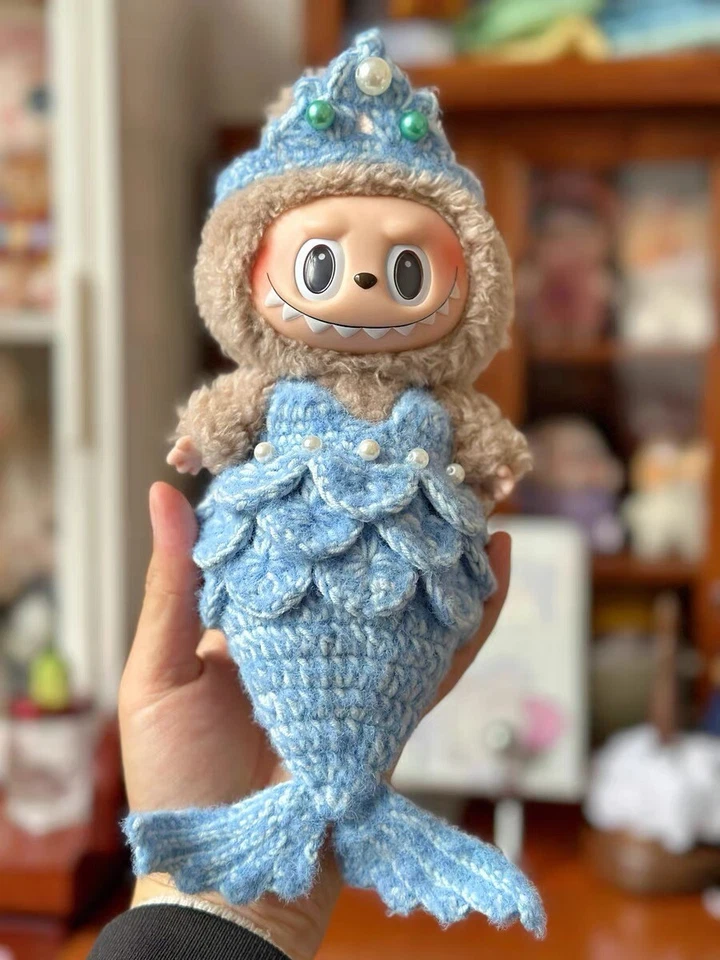 Стильный ручной работы русалки одежды комплект для Labubu кукла платье наряд без игрушек - Изображение 2 из 2