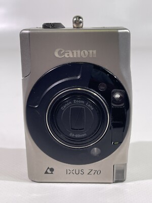 Canon IXUS Z70 Analogkamera Kompaktkamera Silber Grau Ersatzteilspender Defekt G