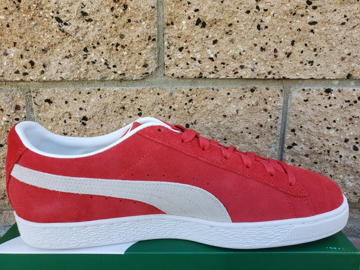 PUMA suede Classic XXI High Risk Red White Men&#039;s Size 12 | eBay