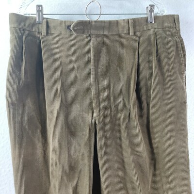 Pantalon Berle Velours Côtelé Marron - Taille 34, Occasion Très Bon état, Fabriqué Au Mexique