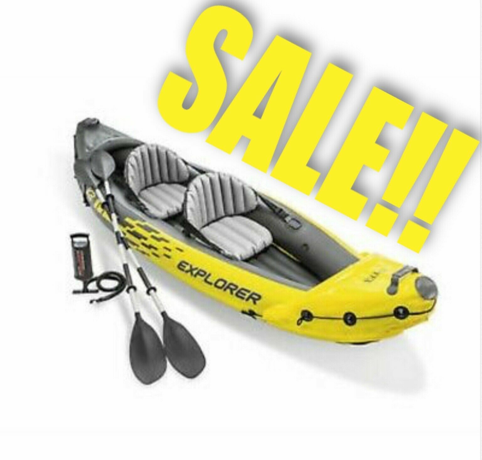 W/ Aluminum Oars & Air Pump