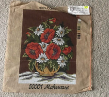 Tapestry - Printed Canvas - Mohnvase - Flowers in Vase