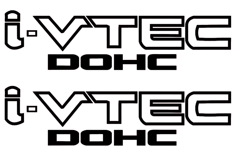 2 件套 9 英寸本田 Vtech 乙烯基贴花贴纸;思域、前奏曲、R 型、S2000 — 第 2/2 张图片