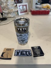 Yeti 20 Ounce Tumbler RARE BLUE CAMO