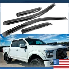 For 2004-2014 Ford F150 Super Cab Wind Vent Deflectors Window Visors Rain Xjtejo