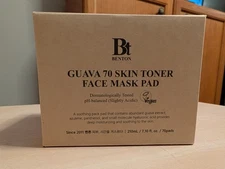 NEW Benton Guava 70 Skin Toner Face Mask Pad 70 Pads Brand New in Box EXP 8/2026