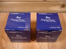 LOT 2 NIKKEN PiMAG AQUA POUR GRAVITY WATER SYSTEM CERAMIC FILTER 1364 open box