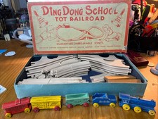 Keystone Wood Toys Ding Dong School Tot Railroad Model No. 105 Original Box