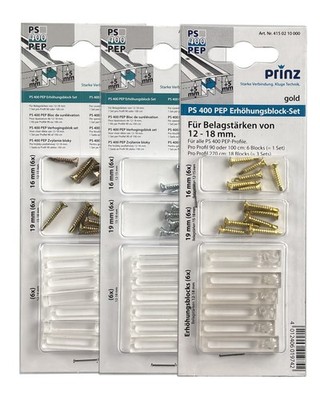 Prinz PS 400 PEP Erhöhungsblocks gold silber edelstahl matt