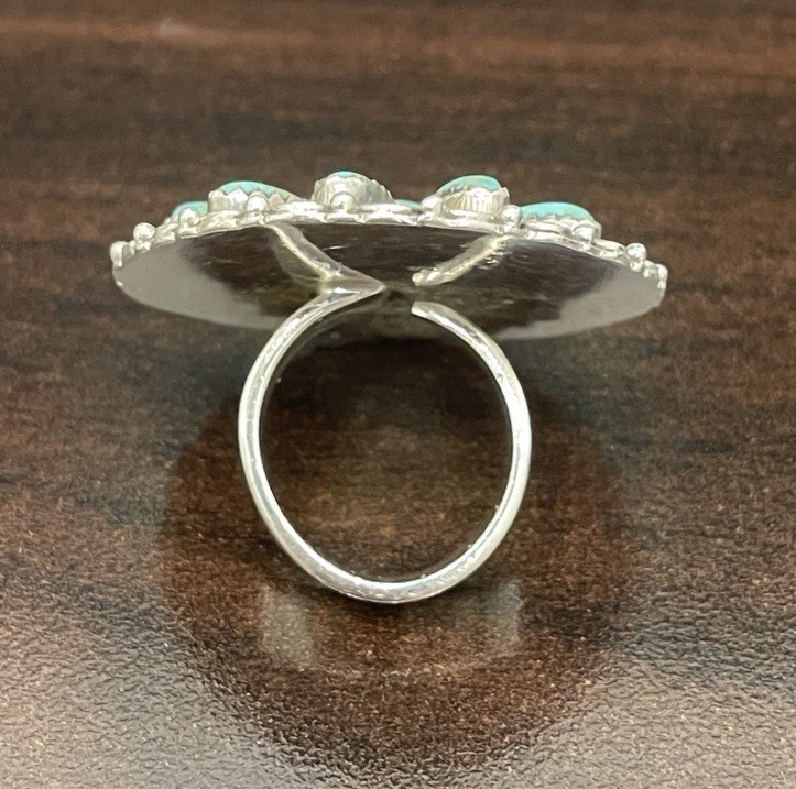Krush Kandy Turquoise Cluster Ring Native America… - image 5