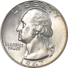 1947-P Washington Quarter