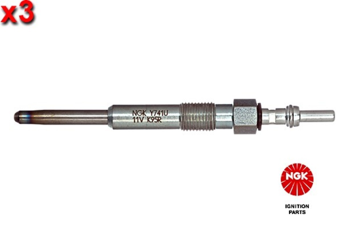 NGK 3x Glow Plug For AUDI CHRYSLER FORD JEEP OPEL SEAT SKODA VW 88-10 1690048
