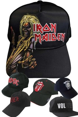 Band Cap Baseball Cap AC/DC Slayer Slipknot Iron Maiden Metal Rock