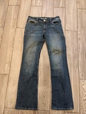 Wrangler Women's Mae Dark Wash Mid Rise Boot Cut Jeans Size 11x34