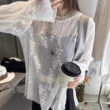 Donna Pizzo Trasparente Maglie