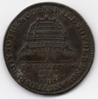 1795 Kent Deptford Halfpenny Geo III Period Conder Token High Grade