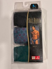 New Vintage RARE Hanes Bill Blass Men's Hi Cut Bikinis Briefs Underwear