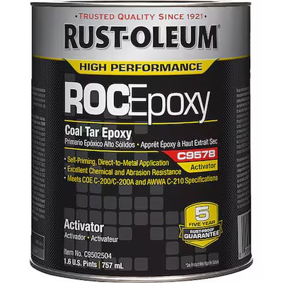 Rust-Oleum C9502504 Coal Tar Epoxy Activator, C9578, 1 Qt, Can