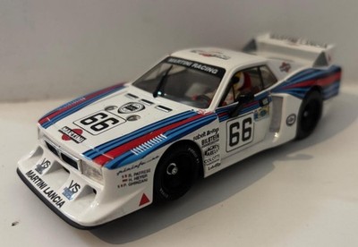 GB TRACK LANCIA BETA MONTECARLO WHITE/BLUE W FREE SHIPPING