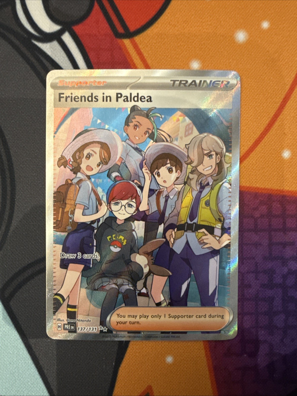 Friends in Paldea Prismatic Evolutions #137/131 Ultra Rare Pokemon Card NM