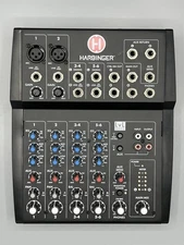 Harbinger L802 8-Channel Mixer Black Testing W/Power Supply