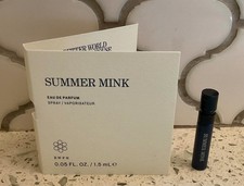 New SUMMER MINK Eau de Parfum SPRAY 0.05 oz Sample Vial on Card